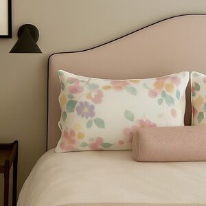 2ct Floral Wamsutta King Size Pillow Shams